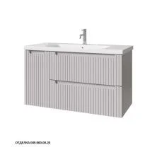 Caprigo Тумба с раковиной TERMIN-Smalty STRIPE 100 см, левая, серая, эмаль