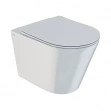 IDDIS Унитаз подвесной безободковый Calipso, с тонкой крышкой микролифт, CALRDSEi25