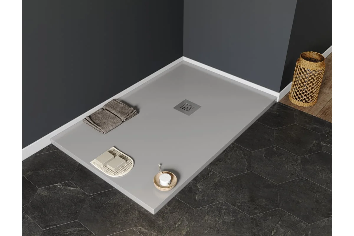 Приобрести aquanet душевой поддон pleasure 140х80 см, серый
