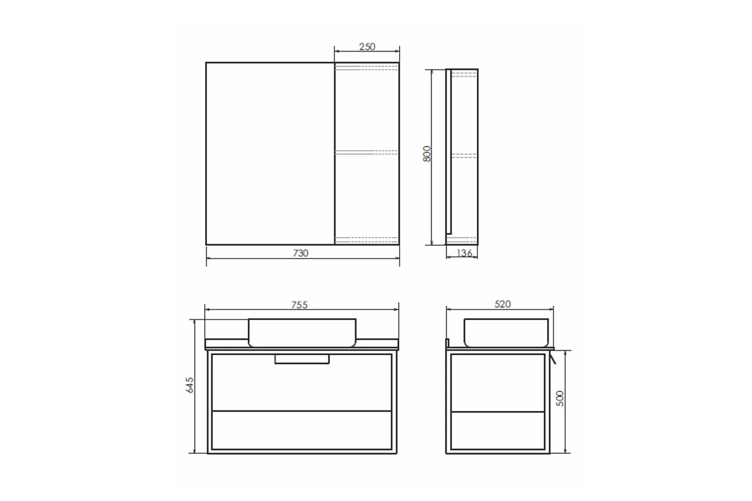 Приобрести сomforty зеркало-шкаф "кёльн-75", дуб темный
