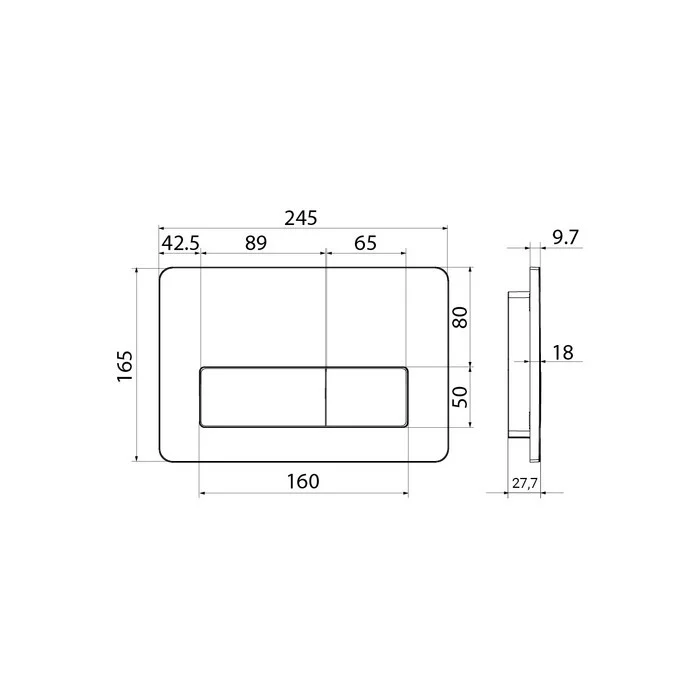 Приобрести iddis смывная клавиша unifix, хром uni41chi77