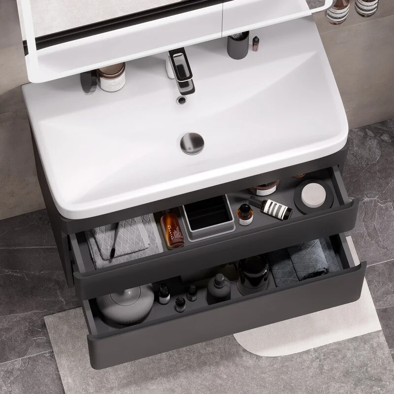 Приобрести equil тумба подвесная с раковиной eltoro 80 см, черная tpeltr80.2y-03