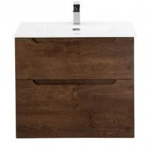 Тумба подвесная с раковиной BelBagno ETNA-600-2C-SO-RW-P 60 см, Rovere Moro