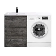 BelBagno Тумба с раковиной KRAFT 120 см, напольная KRAFT-LVD-58/120-L Pino Pasadena, белая раковина