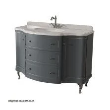 Caprigo Тумба с раковиной IMPERIO 120 см, черная, эмаль