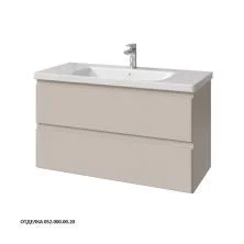 Caprigo Тумба с раковиной FORTE-Smalty 100 см, бежевая, эмаль