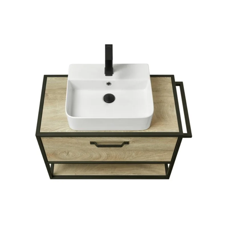 Приобрести акватон тумба-умывальник лофт фабрик 80 с раковиной viktoria nord unik, дуб эндгрейн