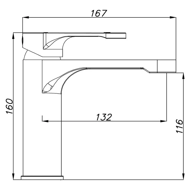 Приобрести смеситель для раковины azario viano, 160 мм, черный az-158345224