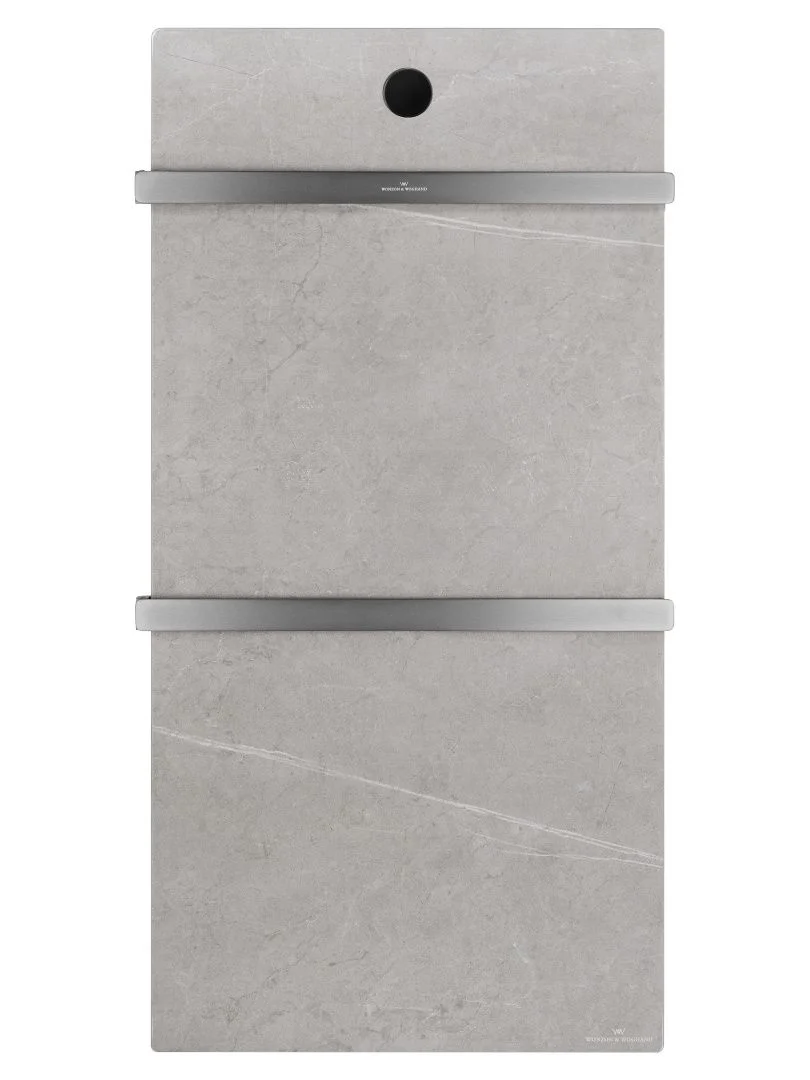 Приобрести полотенцесушитель электрический с каменной плитой серый мрамор wonzon & woghand stuttgart, темный графит (ww-a502-gm)