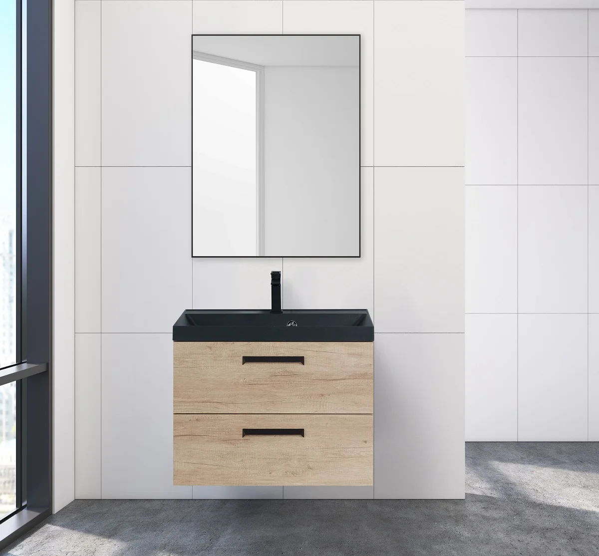 Приобрести belbagno зеркало 60х80 см spc-al-600-800 nero