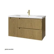 Caprigo Тумба с раковиной TERMIN-Albero STRIPE 100 см, левая, дюна, шпон