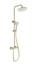 Душевая система с термостатом WONZON & WOGHAND INN 4, Брашированное золото (WW-B3047-A-BG)