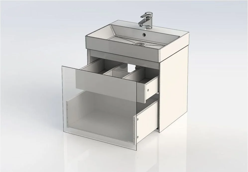 Приобрести aquanet тумба с раковиной йорк 60 см, белая 00212591