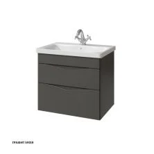 Caprigo Тумба с раковиной LENTO 65 см, графит