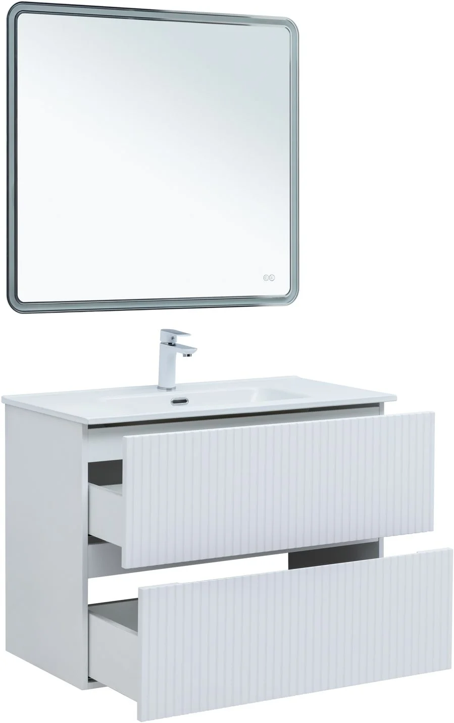 Приобрести aquanet тумба с раковиной джейн 90 см, белая матовая