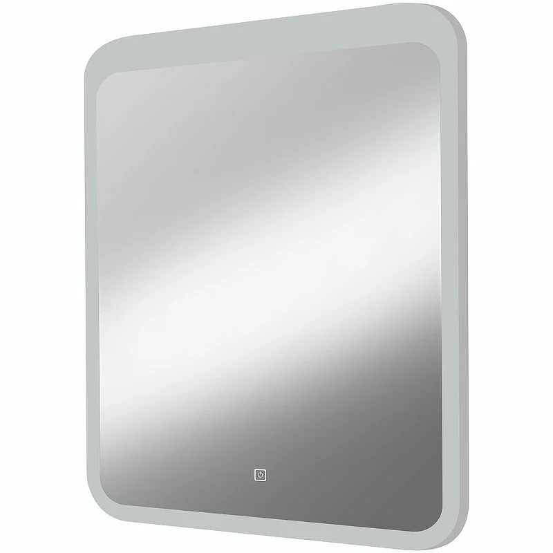 Приобрести continent зеркало с подсветкой lacio 70х80 см, сенсорный включатель, белое