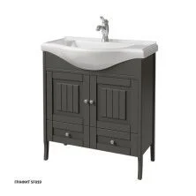 Caprigo Тумба с раковиной GENOVA 80 см, графит 34412 5