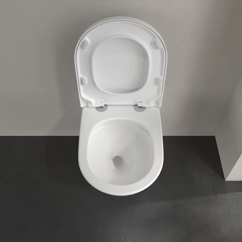 Приобрести унитаз подвесной villeroy boch subway 3.0, безободковый с тонким сиденьем микролифт 4670ts01