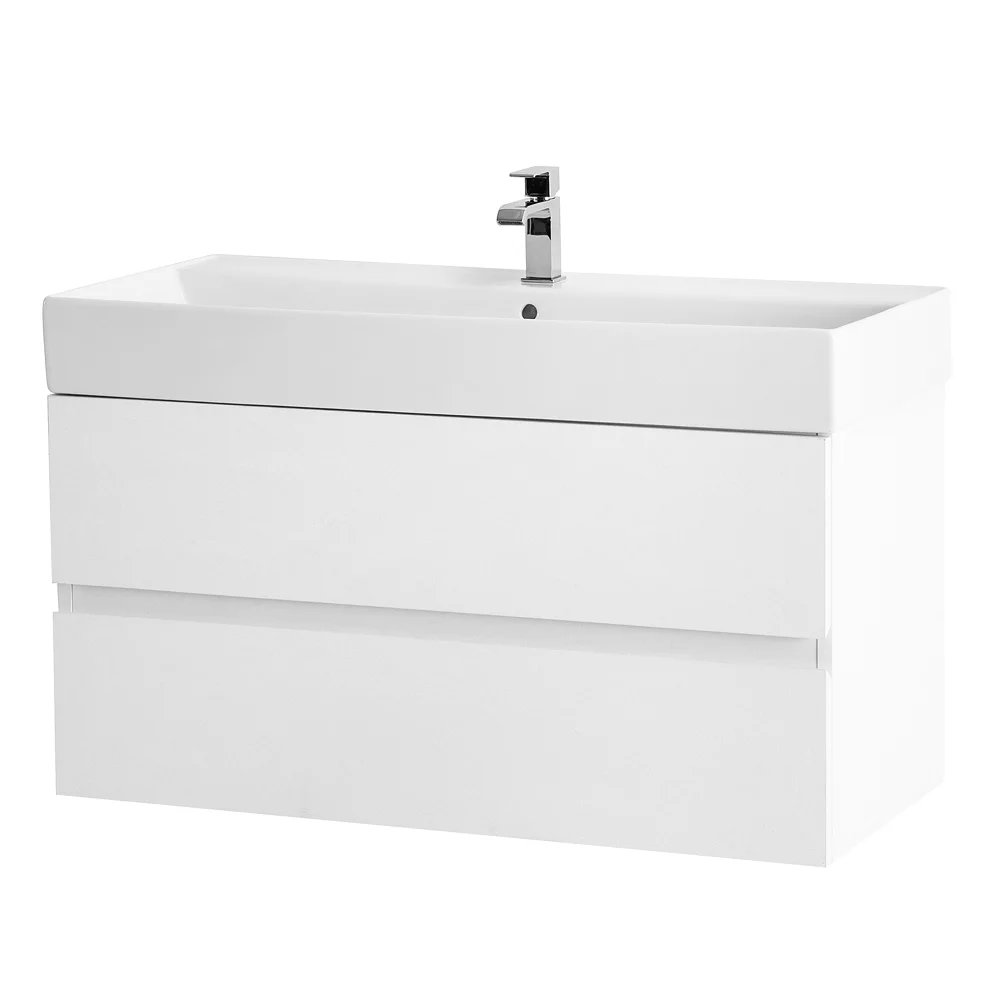 Приобрести cezares тумба подвесная с раковиной molveno 46 100 см bianco ghiaccio, белая molveno 46-100-2c-so-bg