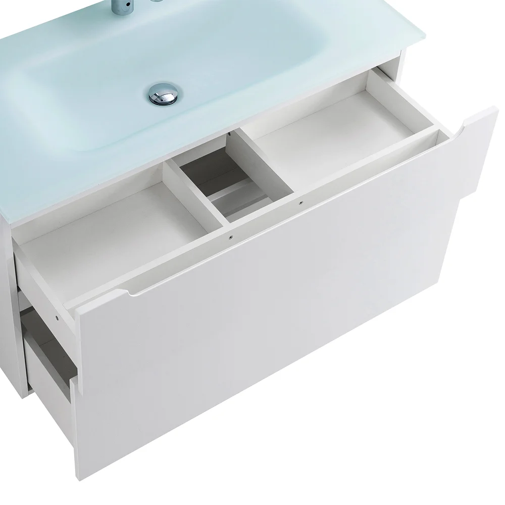 Приобрести belbagno тумба с раковиной etna-h60 90 см, подвесная bianco lucido, стеклянная раковина