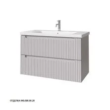 Caprigo Тумба с раковиной TERMIN-Smalty STRIPE 90 см, серая, эмаль