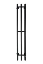 Grois Полотенцесушитель TRIO GR-138 190х1200 П3 black mat R, черный