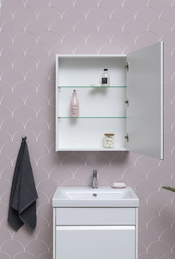 Приобрести aquanet зеркальный шкаф палермо 60 см, белый