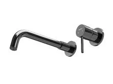 Hayzburg Настенный смеситель для раковины, черный хром HB-2003BCH