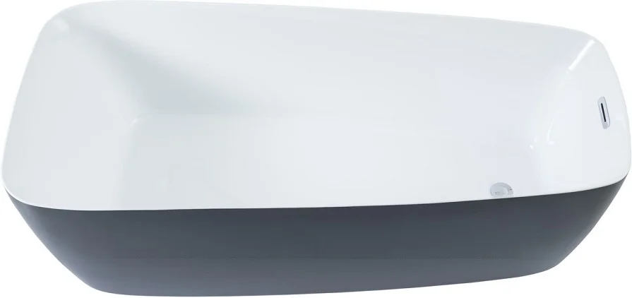 Приобрести aquanet акриловая ванна family trend 170x78 см, черная 90778 gloss finish