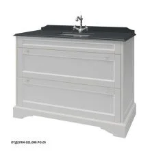 Caprigo Тумба с раковиной GREENWICH 120 см, белая, эмаль