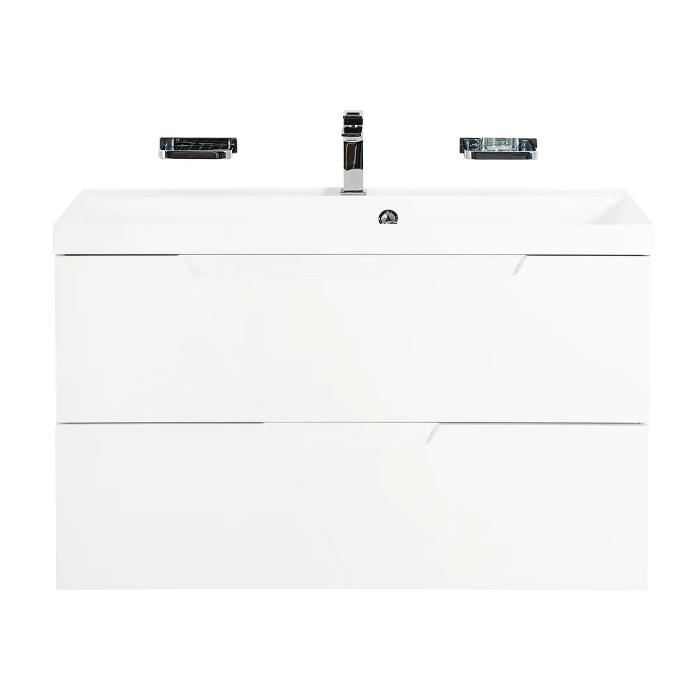 Приобрести belbagno тумба с раковиной vittoria 80 см, подвесная bianco lucido-p, белая раковина