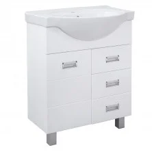 AQUA DE MARCO Тумба напольная с раковиной BALTICA 70см, белый 2070CBAL