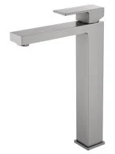 Смеситель для раковины высокий WONZON & WOGHAND CUBE, Темный графит (WW-88239016-BGM)