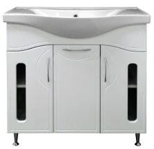 Loranto Тумба напольная с раковиной Милена 80х83 см, (матовое стекло), CS00070010