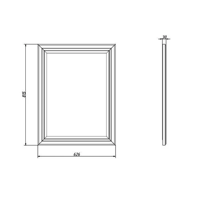 Приобрести caprigo зеркало lion 60 см, темное дерево