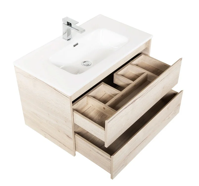 Приобрести тумба подвесная с раковиной belbagno kraft-1000-2c-so-rgb 100 см, rovere galifax bianco