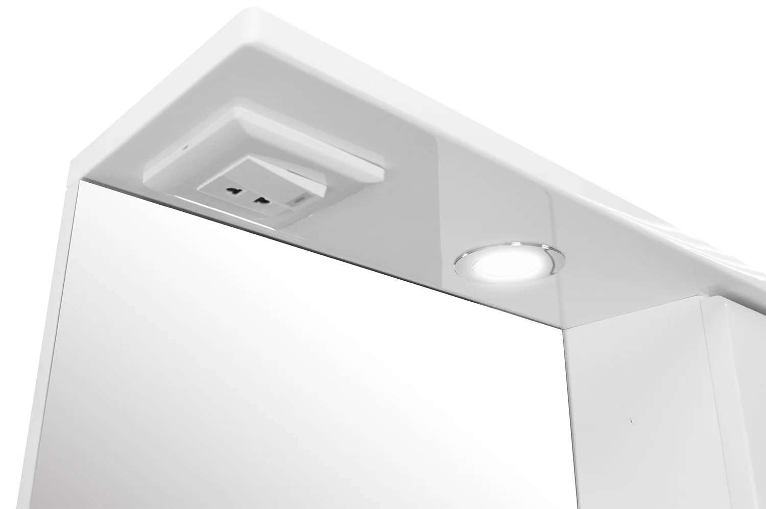 Приобрести loranto зеркало-шкаф karina 60 600х745х170 подвесной, с подсветкой, правосторонний, белый (cs00086509)