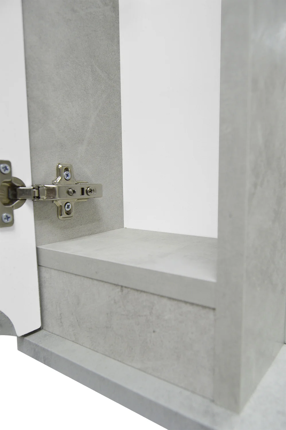 Приобрести loranto зеркало-шкаф florena 60 60х60 см, левое, светлый бетон (cs00086983)