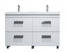 Тумба напольная с раковиной Velvex Orlando 120 см белый/матовый tnORL.120-211