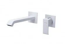 CEZARES Смеситель для раковины PORTA, скрытый монтаж, белый матовый PORTA-BLI2-BIO