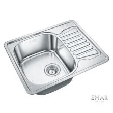 Emar Кухонная мойка 58х48 см, хром EMAR 5848