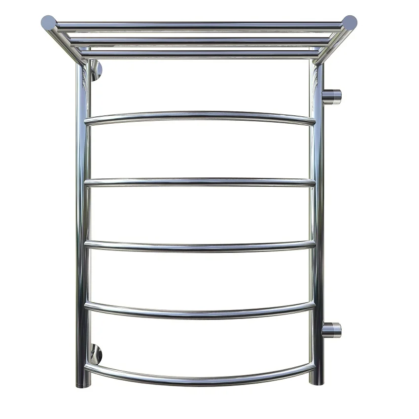Приобрести тругор водяной полотенцесушитель приоритет п6 500х800 мм r с полкой и боковым подводом, хром 00-00017298