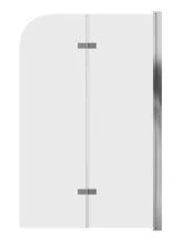 Grossman Шторка для ванны 110х150 см, хром/прозрачное GR-106110