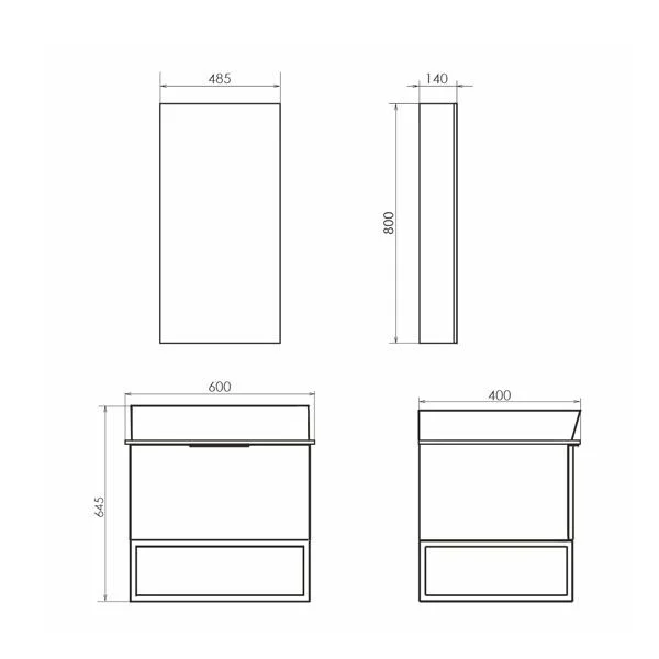 Приобрести сomforty тумба со столешницей и раковиной "порто-60" дуб тёмно-коричневый