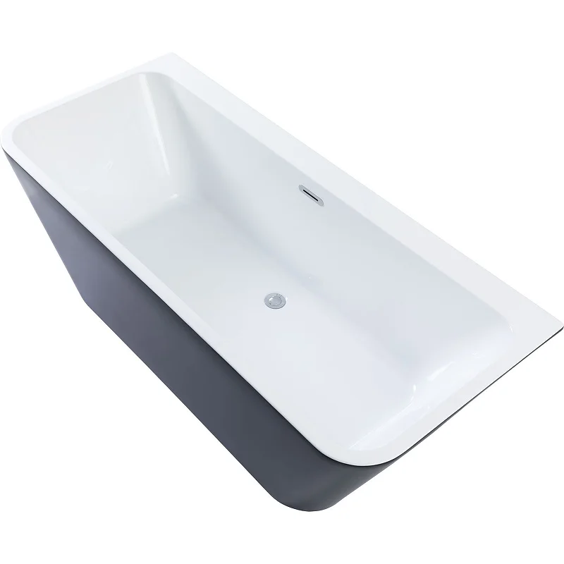 Приобрести aquanet акриловая ванна family perfect 170x75 см, черная 13775 matt finish