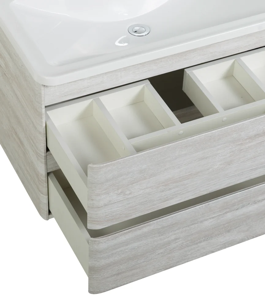 Приобрести belbagno тумба с раковиной albano 90 см, подвесная rovere vintage bianco, белая раковина