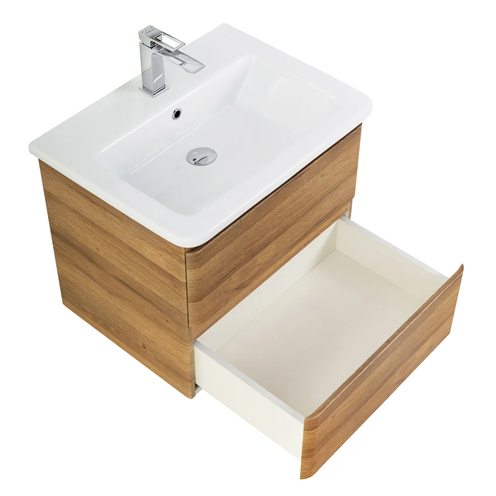 Приобрести belbagno тумба с раковиной albano-cer 50 см, подвесная rovere rustico, белая раковина