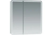 Aquanet Зеркальный шкаф Оптима 80 см, с LED подсветкой