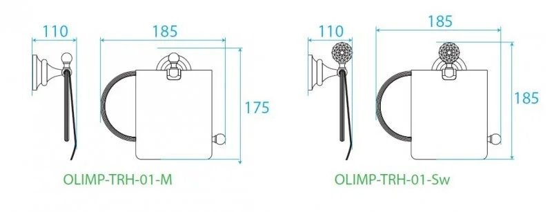 Приобрести cezares держатель для туалетной бумаги olimp, хром olimp-trh-01-sw