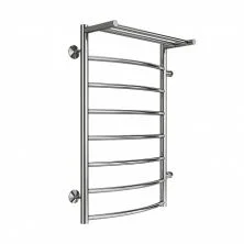 Terminus Полотенцесушитель Классик П8 50х80 см, с полкой, боковое подключение, водяной, хром